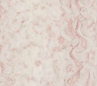 7112 Rosewater Snowy Owl / Dusty Pink Frosty Minky Blanket