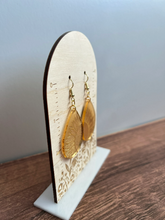 Load image into Gallery viewer, Gold Sunflower Teardrop Earrings
